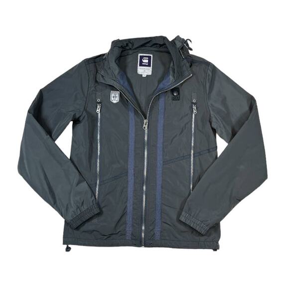 G-Star Zip-up Gray Hooded Jacket | Size M - Picture 1 of 4